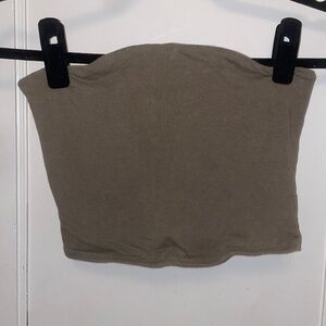 WOMENS GARAGE GREEN CROP-TOP